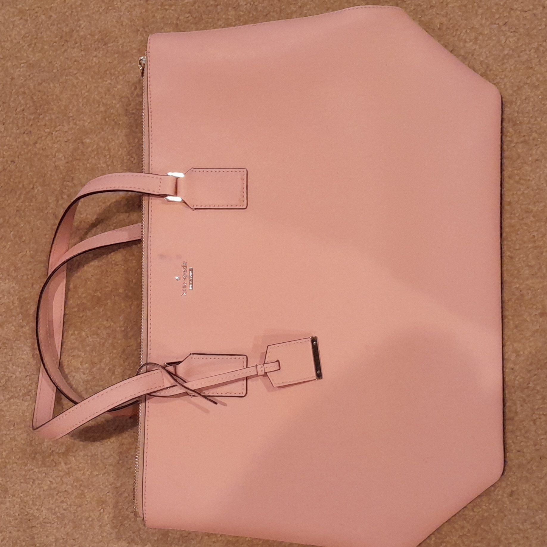 Pink Kate Spade Cameron Street Zip Top Tote